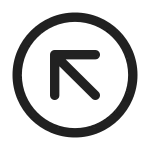 Arrow Up Left Circle SVG Icon